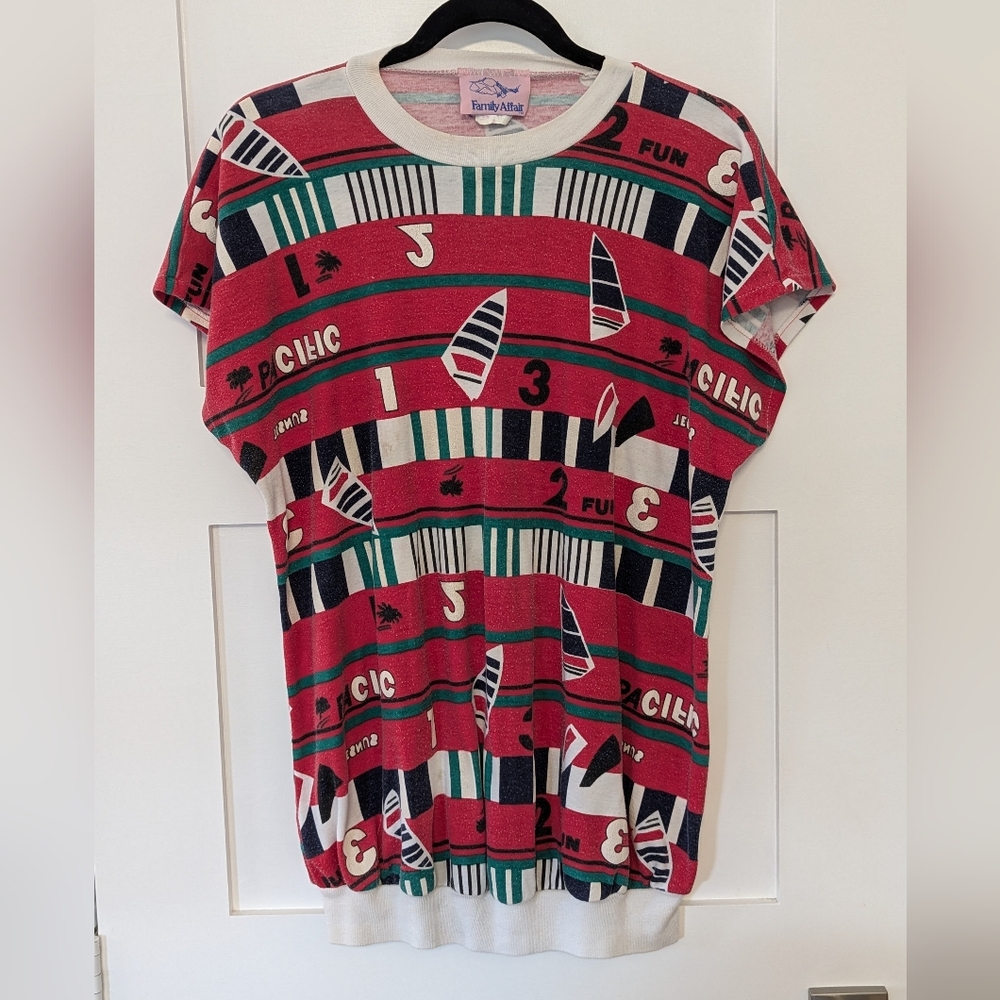 Vintage 90s Sailboat Streetwear T-shirt